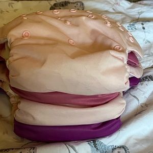 Bum Genius Elemental Organic Cotton All In One Cloth Diaper Lot